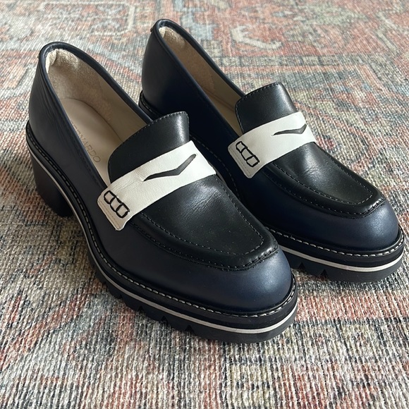 Bernardo Selma Leather Loafer Pump - Picture 3 of 7